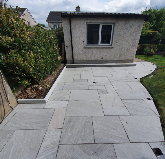 Natural Stone Paved Patio