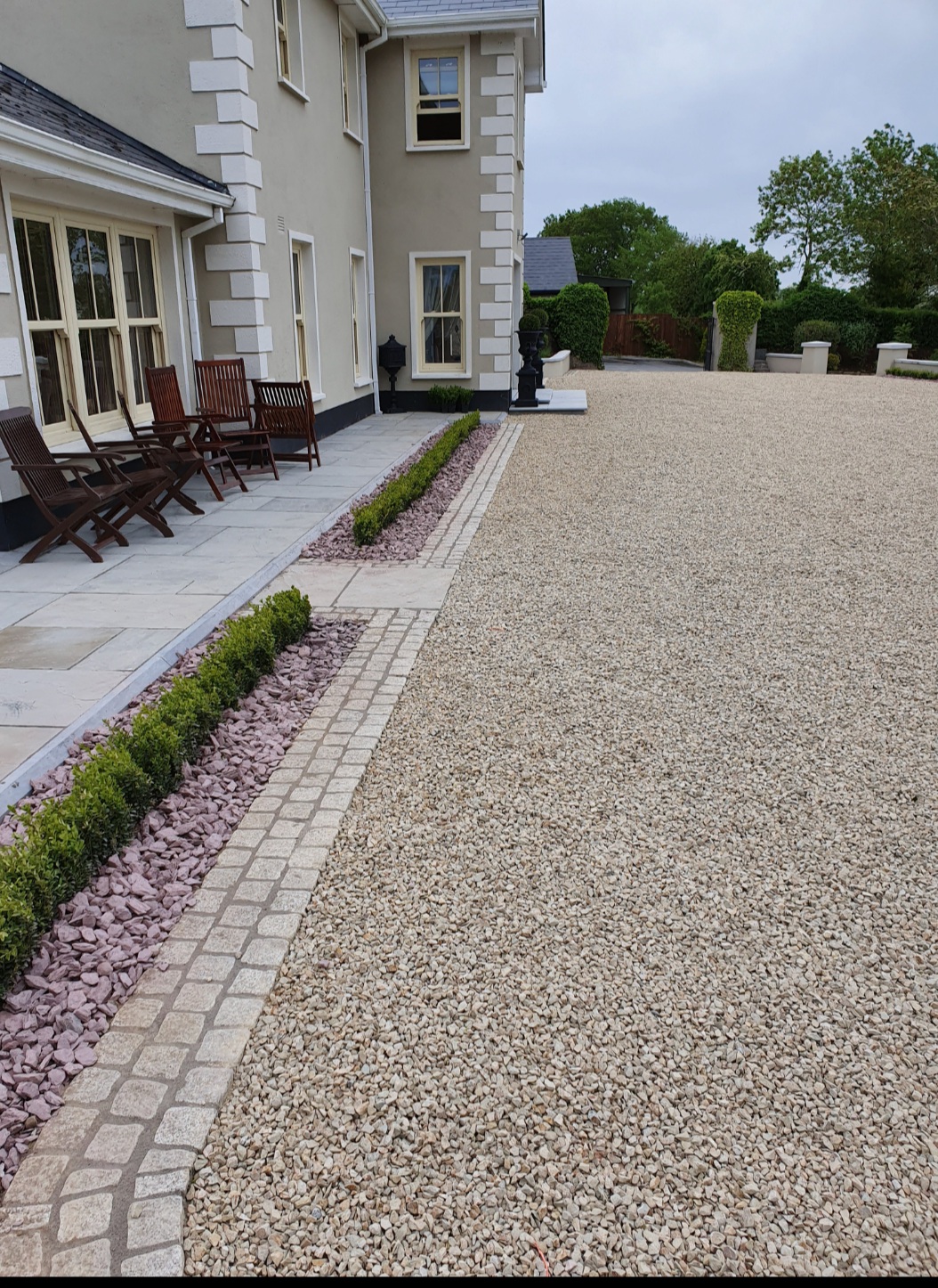 Natural Stone and Paved Patio